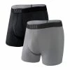 Coupon ⌛ Saxx Quest 2-Pack - Boxer homme 👏 -Trek'N Eat Shop saxx quest 2 pack boxer homme black dk charcoal ii