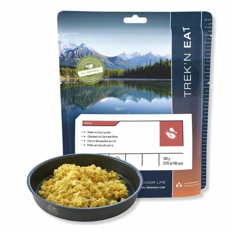 Meilleure vente 💯 Trek'N Eat Curry de poulet au riz - Plat à base de viande ✨ 3 Meilleure vente 💯 Trek'N Eat Curry de poulet au riz - Plat à base de viande ✨