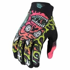 Budget 🛒 Troy Lee Designs Air Glove - Gants VTT homme 🛒 -Trek'N Eat Shop troy lee designs air glove gants vtt homme skull demon orange green