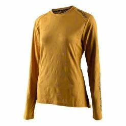 Promo 🔔 Troy Lee Designs 👩 Womens Lilium LS Jersey - Casque VTT femme 🧨 -Trek'N Eat Shop troy lee designs womens lilium ls jersey maillot vtt femme jacquard honey